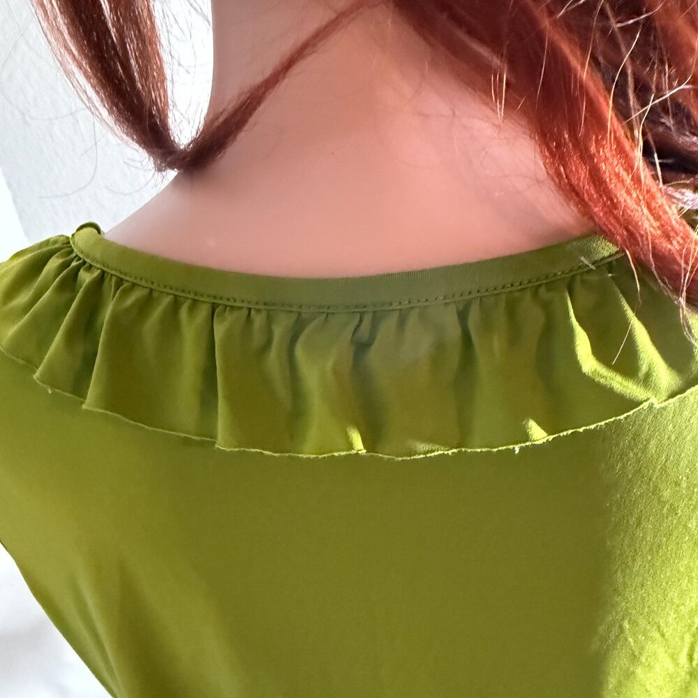 Green Ruffle Tank Top - Picture 5 of 5